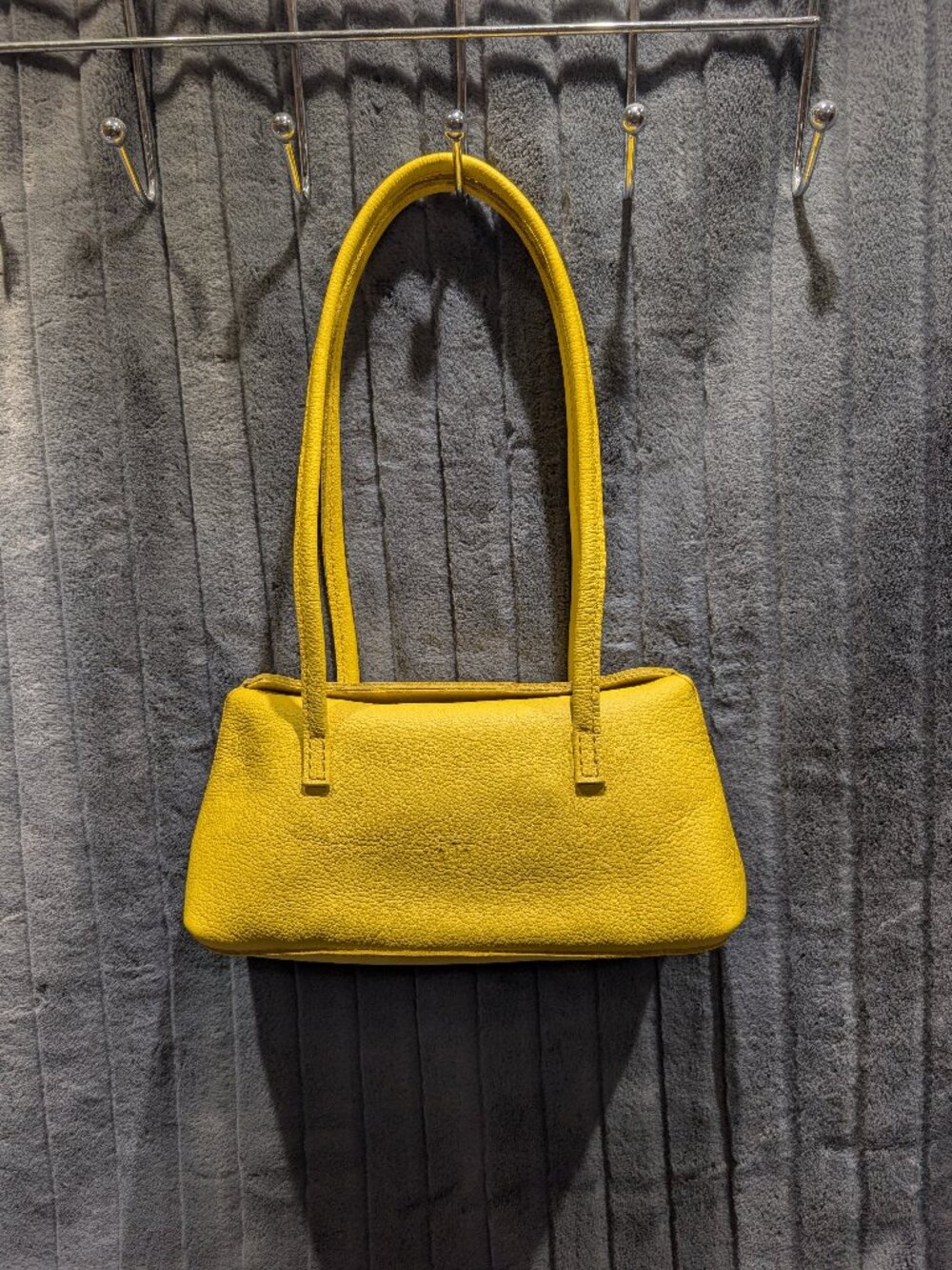 Portland Leather Amelie Shoulder Bag in Canary